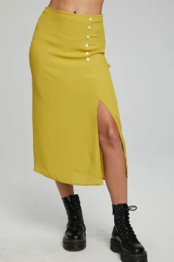 Women Chaser Brand Belle Midi Skirt - Kiwi
