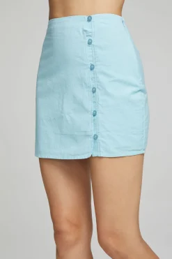Women Chaser Brand Belle Mini Skirt - Clear Sky