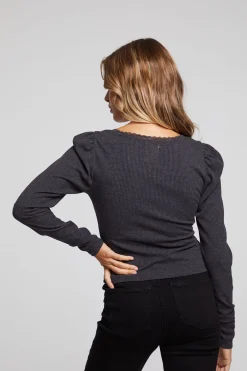 Women Chaser Brand Betsey Licorice Long Sleeve