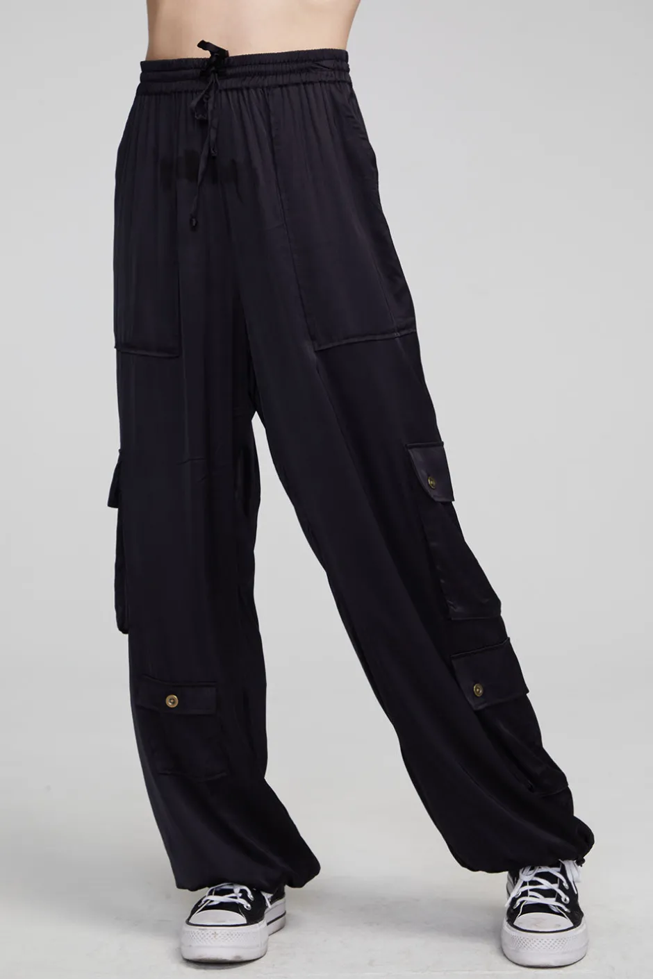 Women Chaser Brand Billyy Shadow Black Trousers