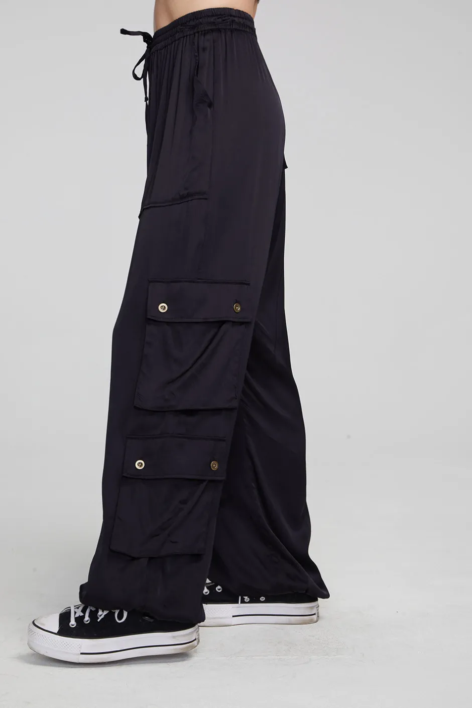 Women Chaser Brand Billyy Shadow Black Trousers