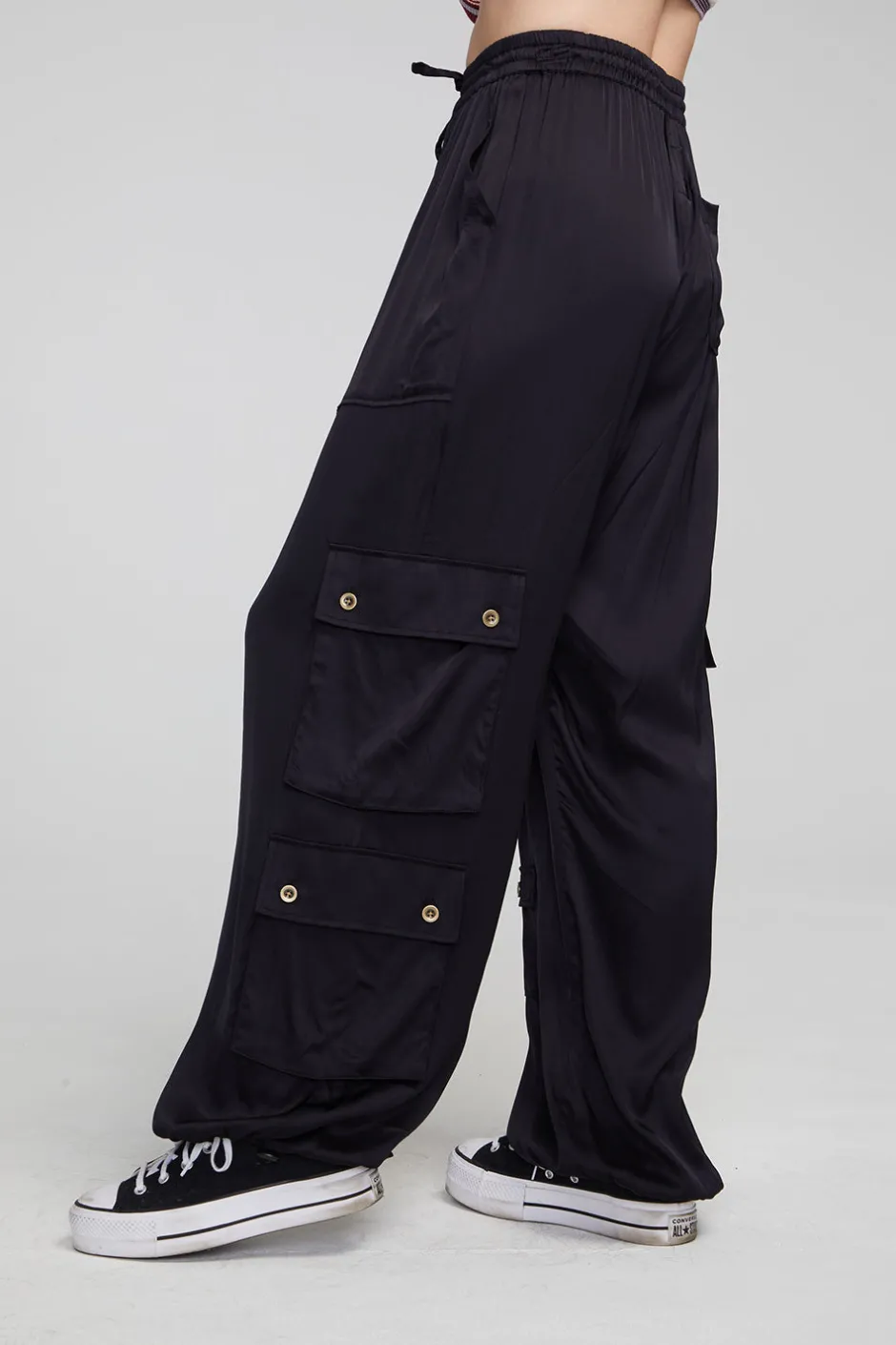 Women Chaser Brand Billyy Shadow Black Trousers