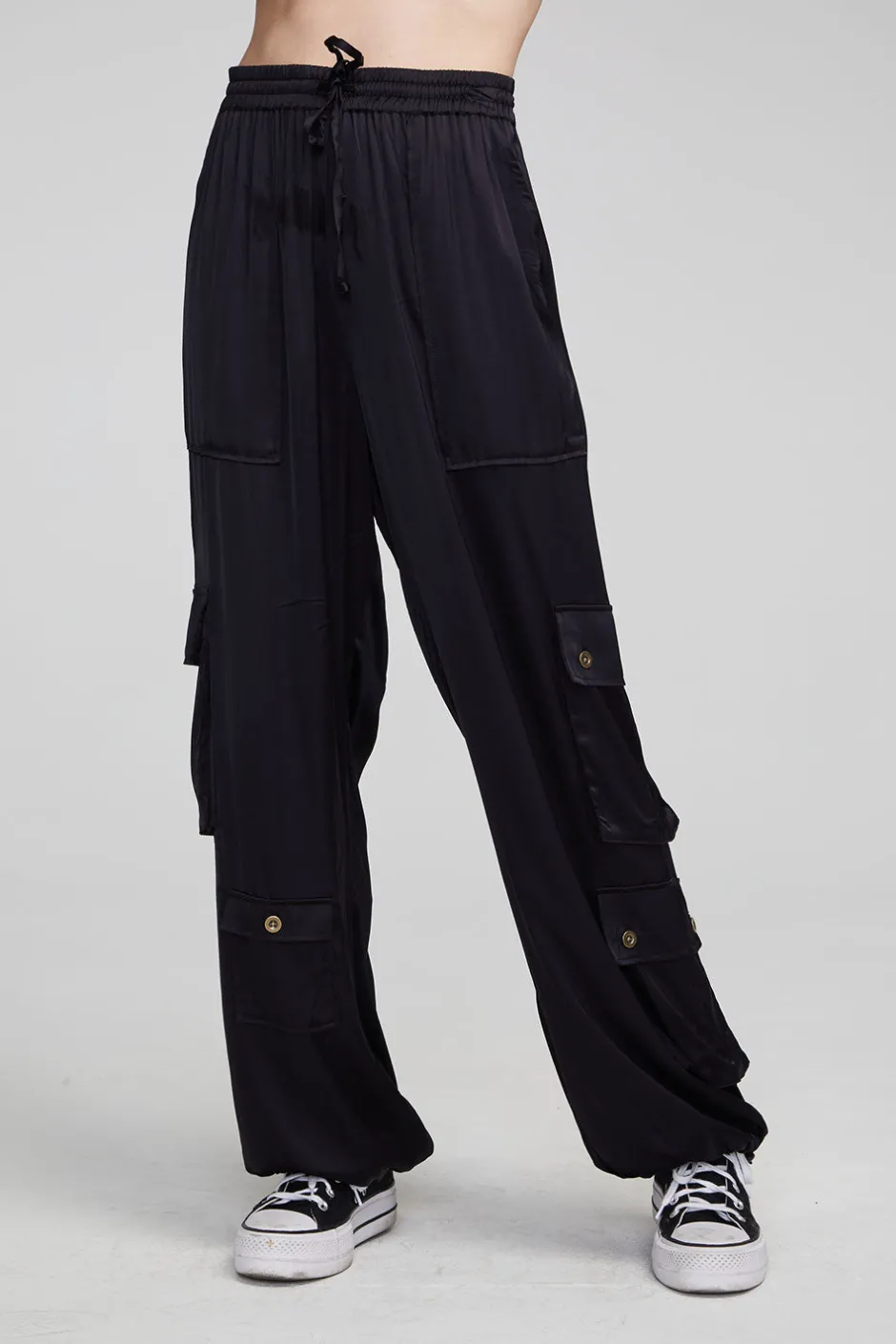 Women Chaser Brand Billyy Shadow Black Trousers