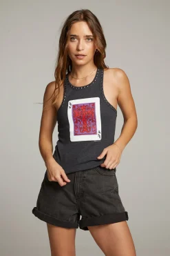 Women Chaser Brand Black Sabbath Cross Tank