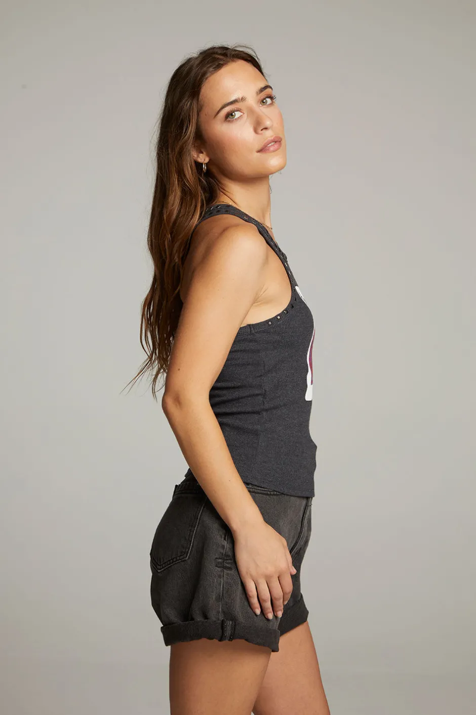 Women Chaser Brand Black Sabbath Cross Tank