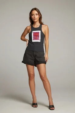 Women Chaser Brand Black Sabbath Cross Tank