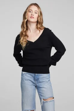 Women Chaser Brand Blackheart Shadow Star Long Sleeve