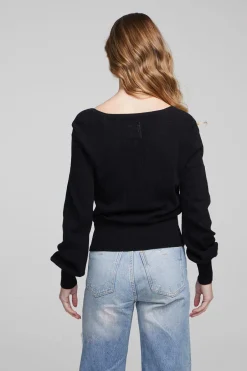 Women Chaser Brand Blackheart Shadow Star Long Sleeve