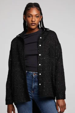 Women Chaser Brand Blake Licorice Button Down
