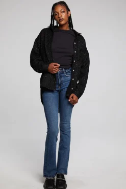 Women Chaser Brand Blake Licorice Button Down