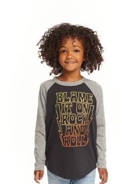Kids/BOY Chaser Brand Blame Rock And Roll Baseball Tee