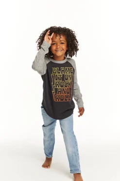 Kids/BOY Chaser Brand Blame Rock And Roll Baseball Tee