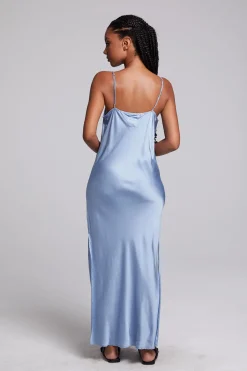 Women Chaser Brand Bleeker Blue Grotto Midi Dress