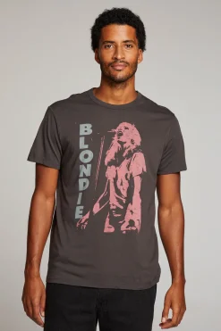 Women Chaser Brand Blondie Live On Stage Mens Tee