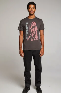 Women Chaser Brand Blondie Live On Stage Mens Tee