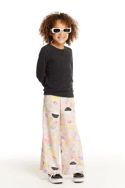 Kids Chaser Brand Blouson Sleeve Licorice Raglan Pullover