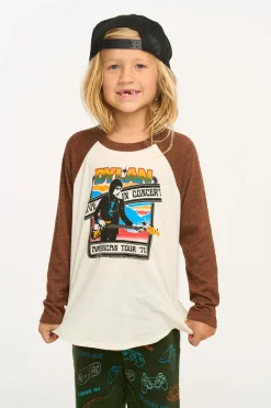 Women/Kids/BOY Chaser Brand Bob Dylan Live In Concert Boys Baseball Tee
