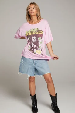 Women Chaser Brand Bob Marley Stir It Up One Size Tee