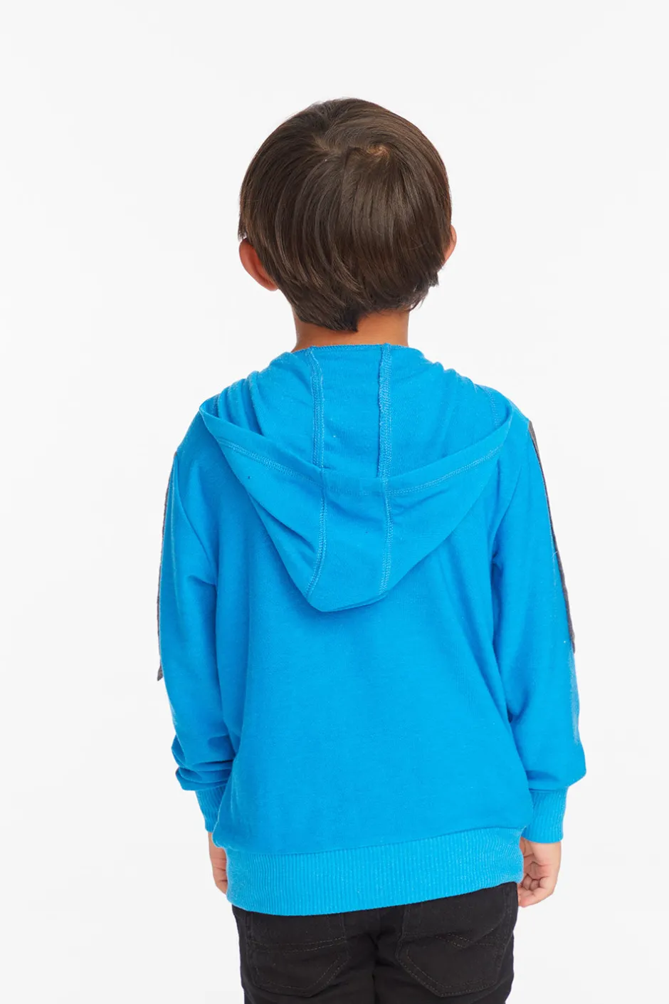 Kids/BOY Chaser Brand Bolt Blue Danube Long Sleeve Zip Up Hoodie