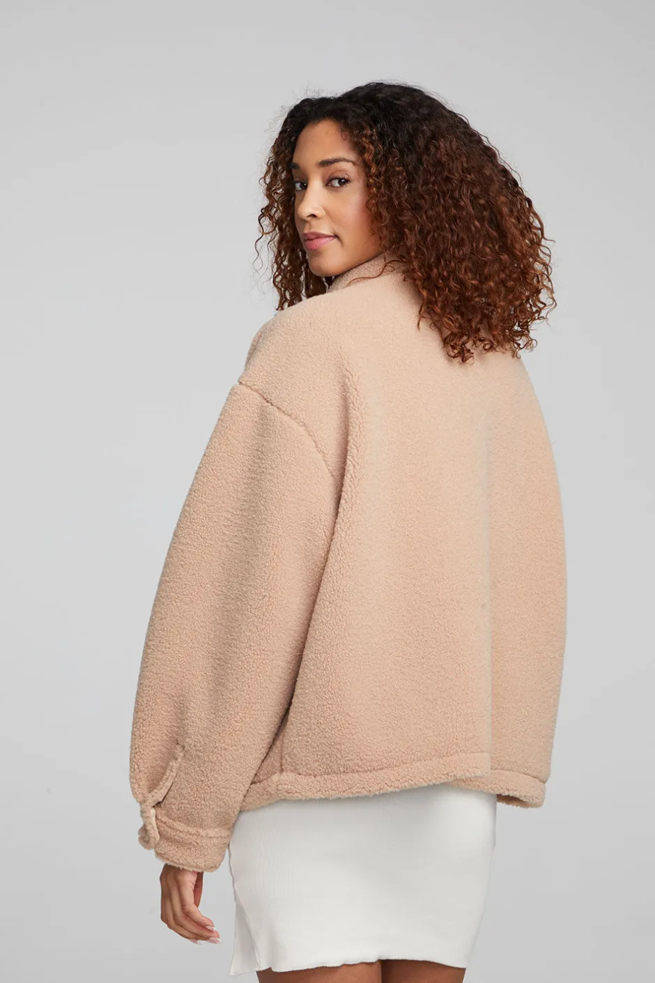 Women Chaser Brand Bolt Oatmeal Jacket