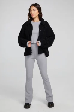 Women Chaser Brand Bolt Shadow Black Jacket