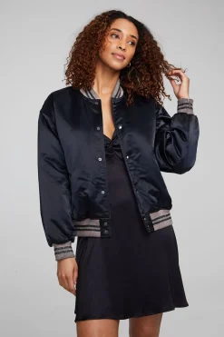 Women Chaser Brand Boulevard Shadow Black Bomber
