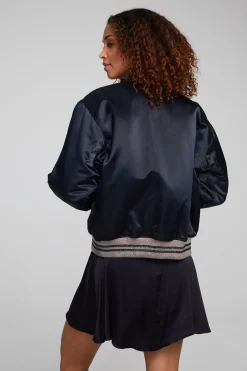 Women Chaser Brand Boulevard Shadow Black Bomber