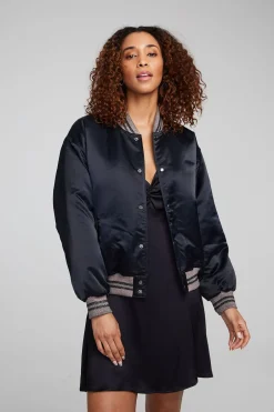 Women Chaser Brand Boulevard Shadow Black Bomber