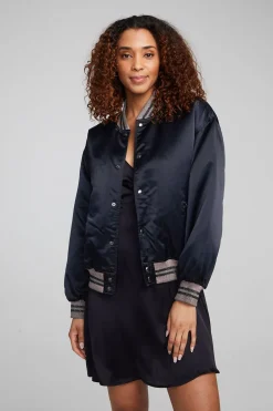 Women Chaser Brand Boulevard Shadow Black Bomber