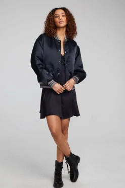 Women Chaser Brand Boulevard Shadow Black Bomber
