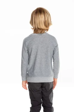 Kids/BOY Chaser Brand Boys Cozy Knit Long Sleeve Rib Panel Raglan Pullover