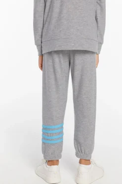 Kids/BOY Chaser Brand Boys Heather Grey No Side Seam Jogger With Strapping