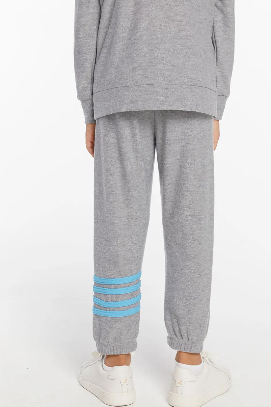 Kids/BOY Chaser Brand Boys Heather Grey No Side Seam Jogger With Strapping