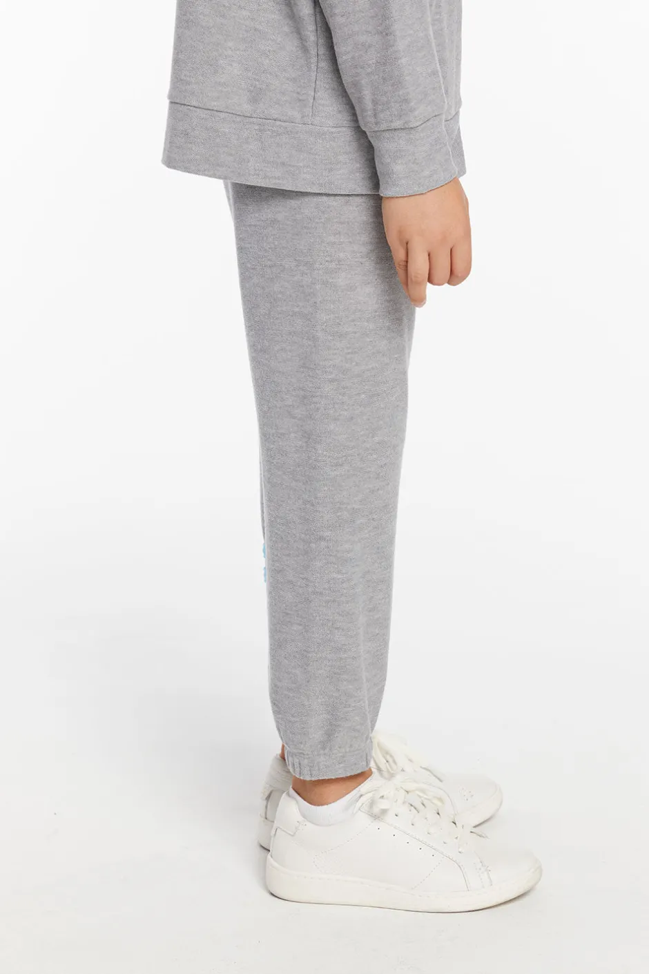 Kids/BOY Chaser Brand Boys Heather Grey No Side Seam Jogger With Strapping