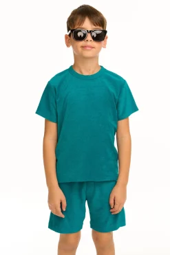 Kids/BOY Chaser Brand Boy's Lake Green Terry Cloth Tee