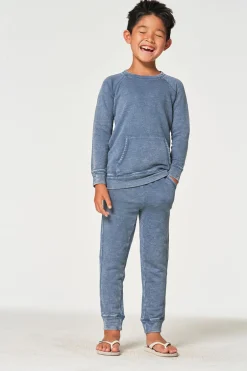 Kids/BOY Chaser Brand Boys Linen French Terry Long Sleeve Kanga Pocket Pullover