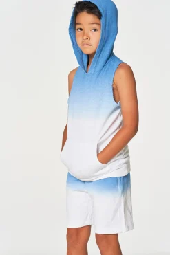 Kids/BOY Chaser Brand Boys Linen French Terry Sleeveless Muscle Pullover Hoodie