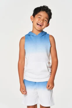 Kids/BOY Chaser Brand Boys Linen French Terry Sleeveless Muscle Pullover Hoodie