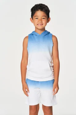 Kids/BOY Chaser Brand Boys Linen French Terry Sleeveless Muscle Pullover Hoodie