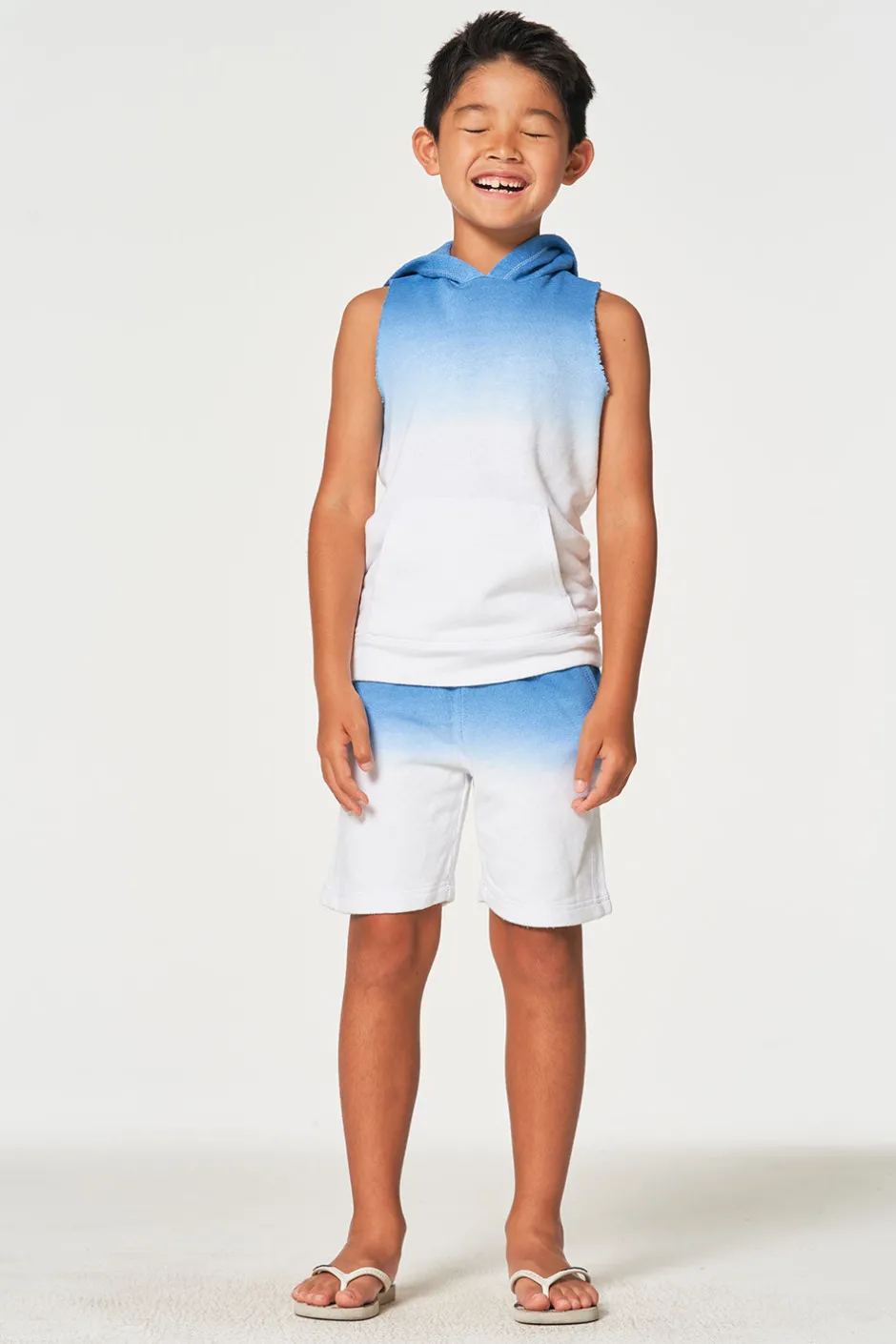 Kids/BOY Chaser Brand Boys Linen French Terry Sleeveless Muscle Pullover Hoodie
