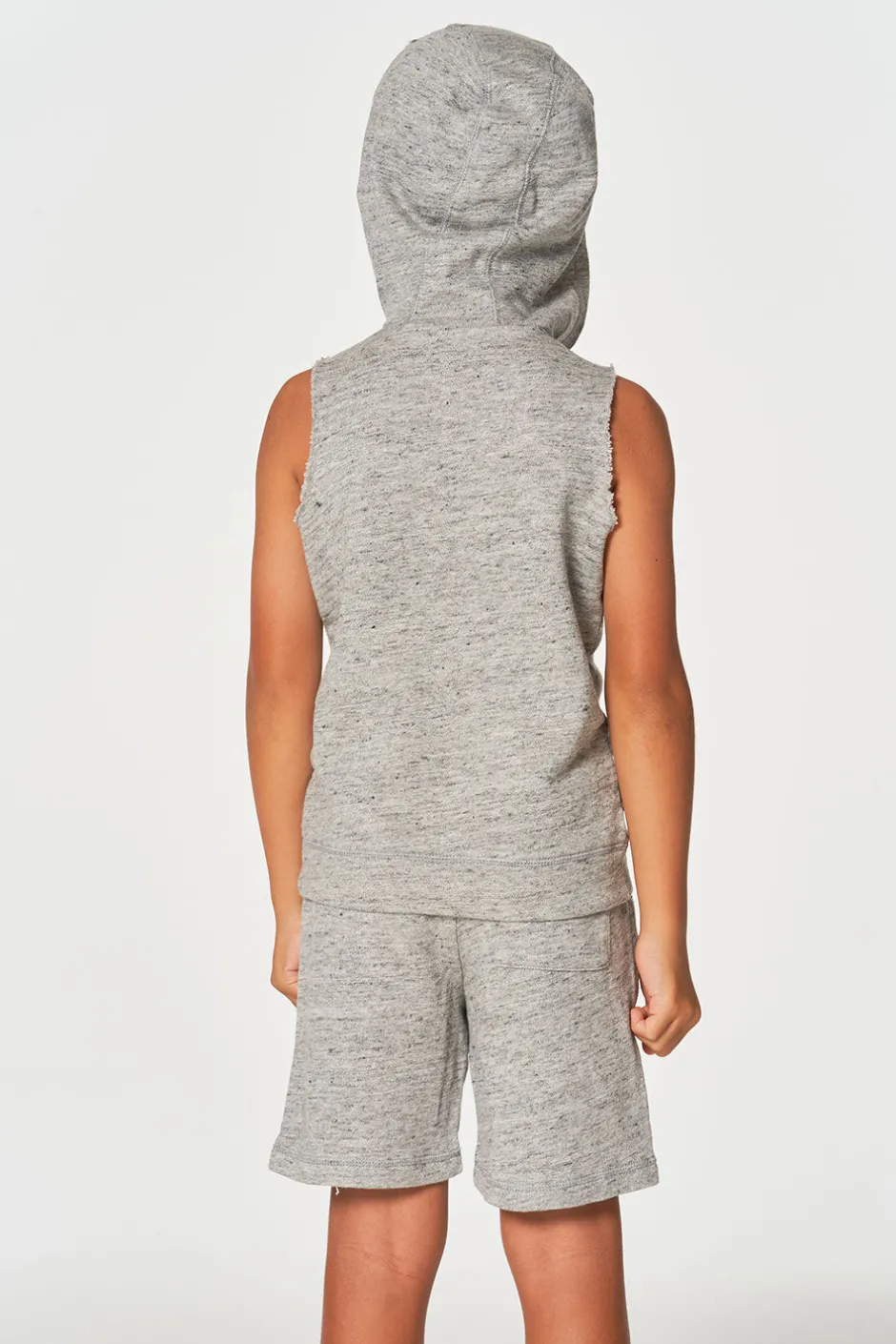 Kids/BOY Chaser Brand Boys Linen French Terry Sleeveless Muscle Pullover Hoodie