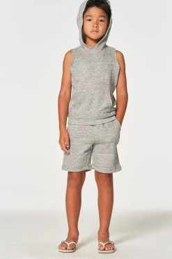 Kids/BOY Chaser Brand Boys Linen French Terry Sleeveless Muscle Pullover Hoodie