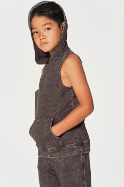 Kids/BOY Chaser Brand Boys Linen French Terry Sleeveless Muscle Pullover Hoodie