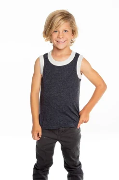 Kids/BOY Chaser Brand Boys Recycled Vintage Jersey Contrast Binding Muscle Tank