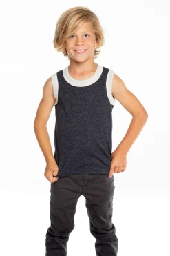 Kids/BOY Chaser Brand Boys Recycled Vintage Jersey Contrast Binding Muscle Tank
