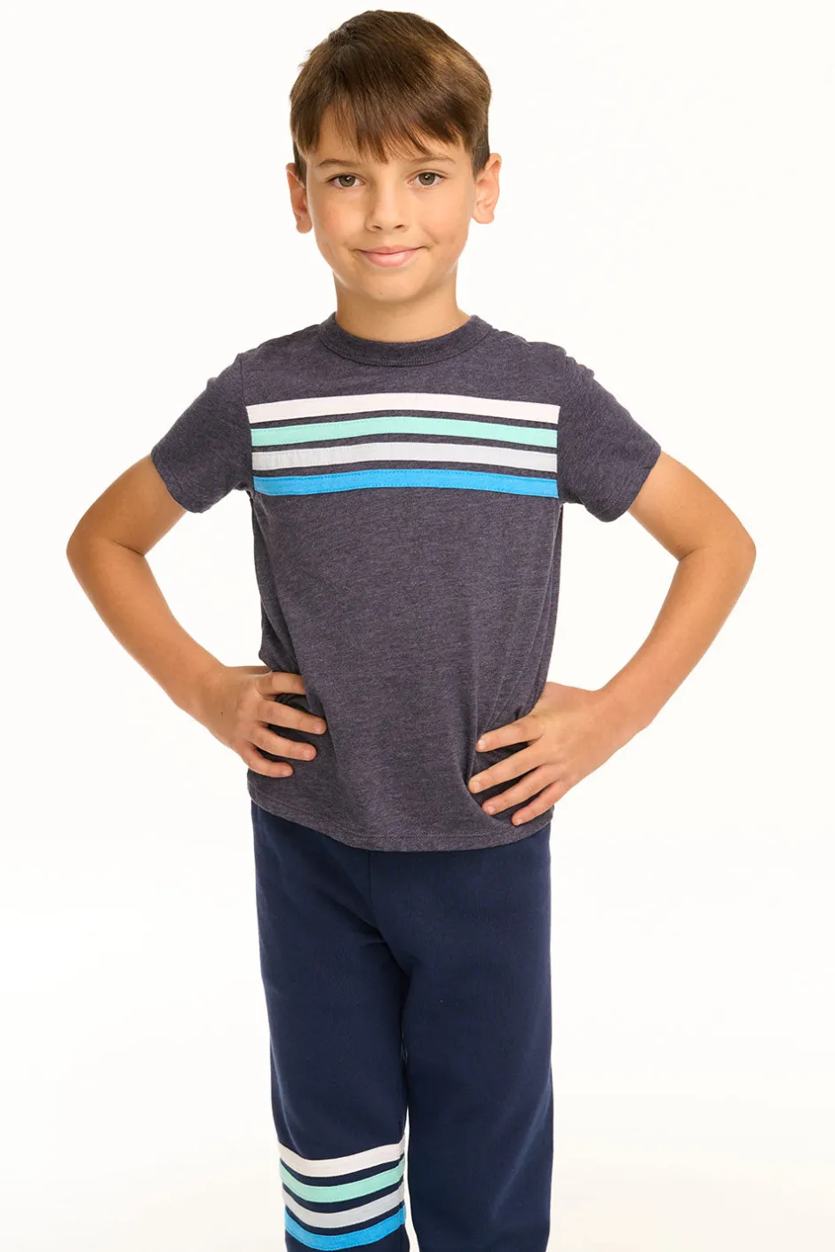 Kids/BOY Chaser Brand Boy's Recycled Vintage Jersey Coastin' Stripe Tee
