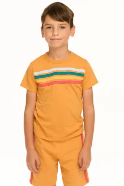 Kids/BOY Chaser Brand Boy's Recycled Vintage Jersey Socal Stripe Tee