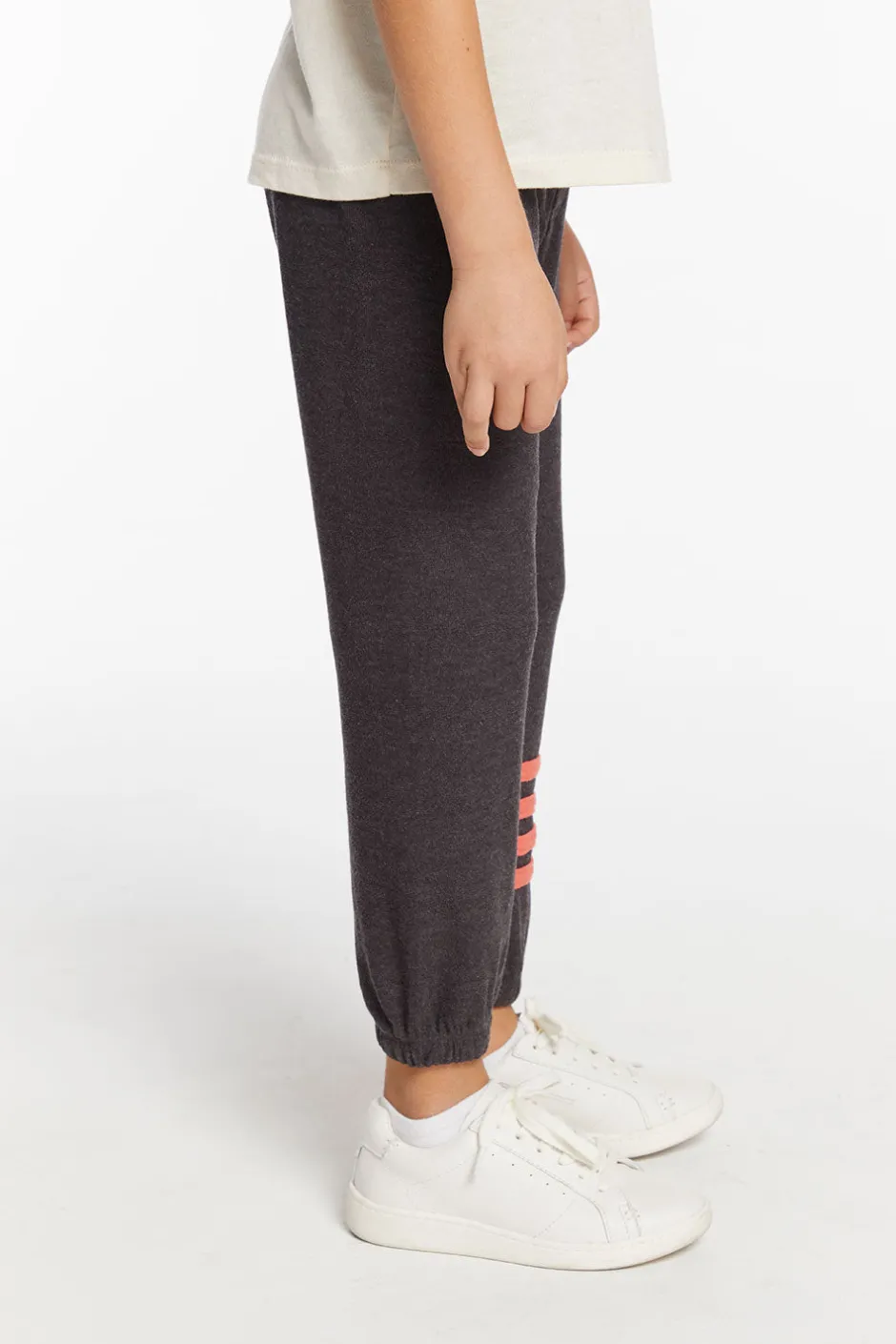 Kids/BOY Chaser Brand Boys Vintage Black No Side Seam Jogger With Strapping