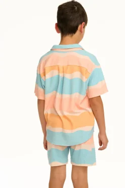Kids/BOY Chaser Brand Boy's Wavy Stripe Collared Button Down Shirt