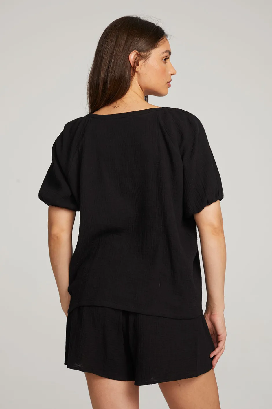 Women Chaser Brand Brentwood Licorice Blouse